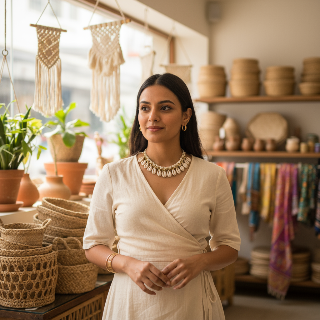 Tidal Halo: Luxe Cowrie Flexi-Fit Necklace