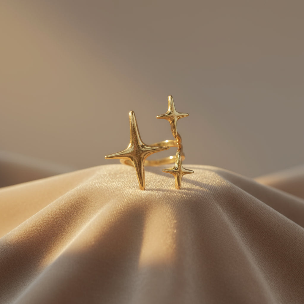 Starlight Wrap: 18K Adjustable Ring