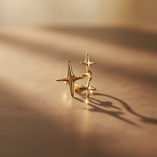 Starlight Wrap: 18K Adjustable Ring