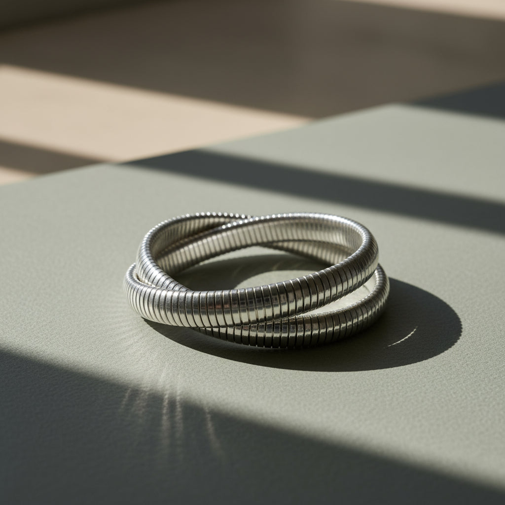 Silver Coil Couture Bracelet