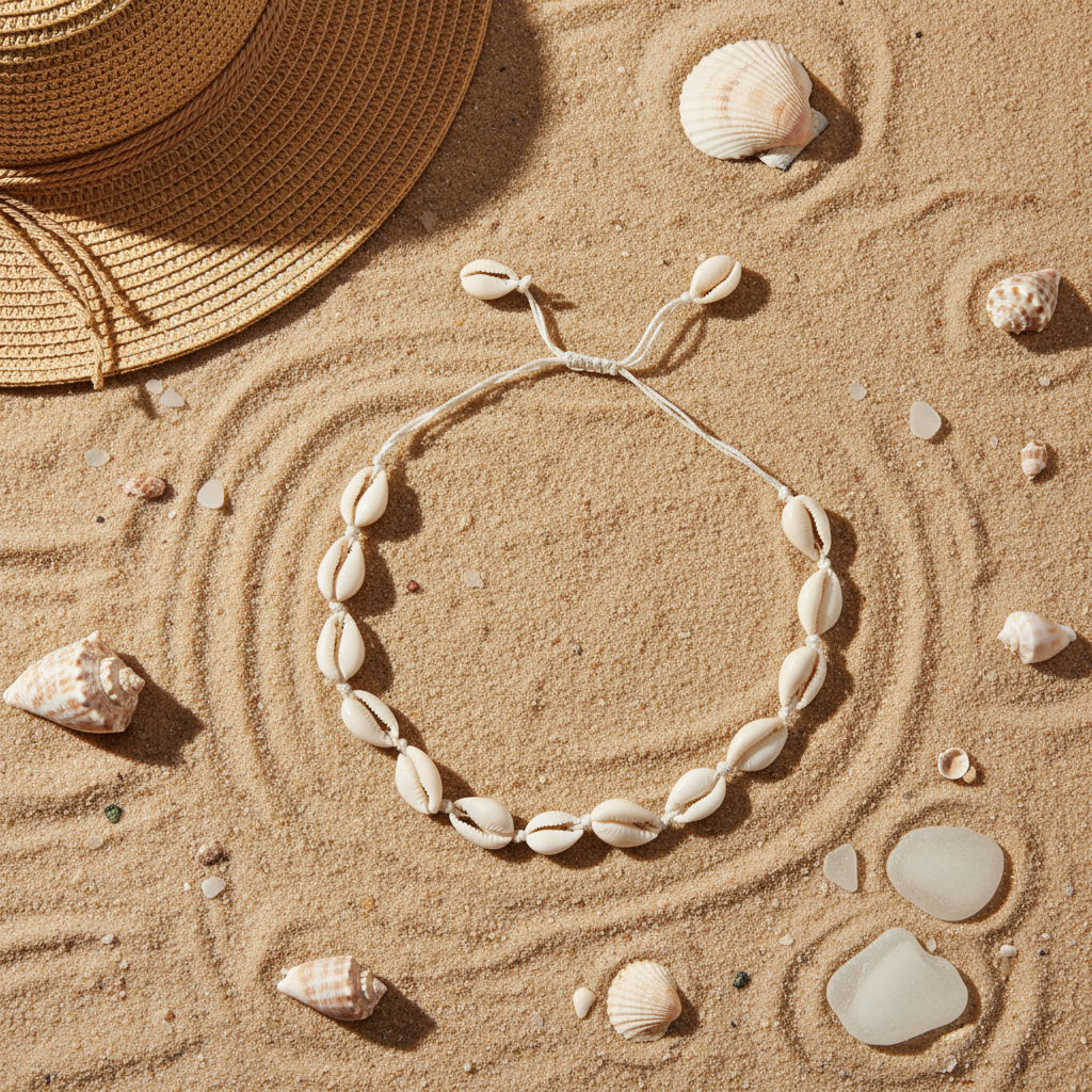 Marina Muse: Flexi-fit Cowrie Necklace