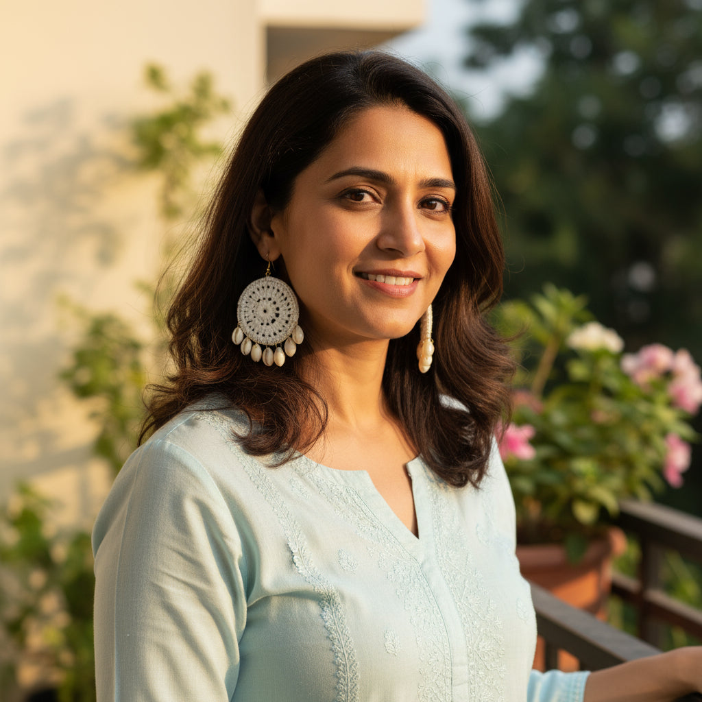 Seabreeze Luxe: Crochet Cowrie Comfort Drops