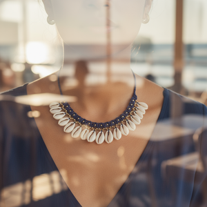 Tidal Halo: Luxe Cowrie Flexi-Fit Necklace
