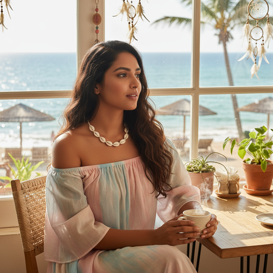 Marina Muse: Flexi-fit Cowrie Necklace