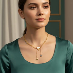 SkyGlow:  Cloud & Star Necklace