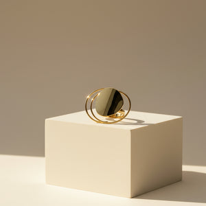Golden Orbit Ring