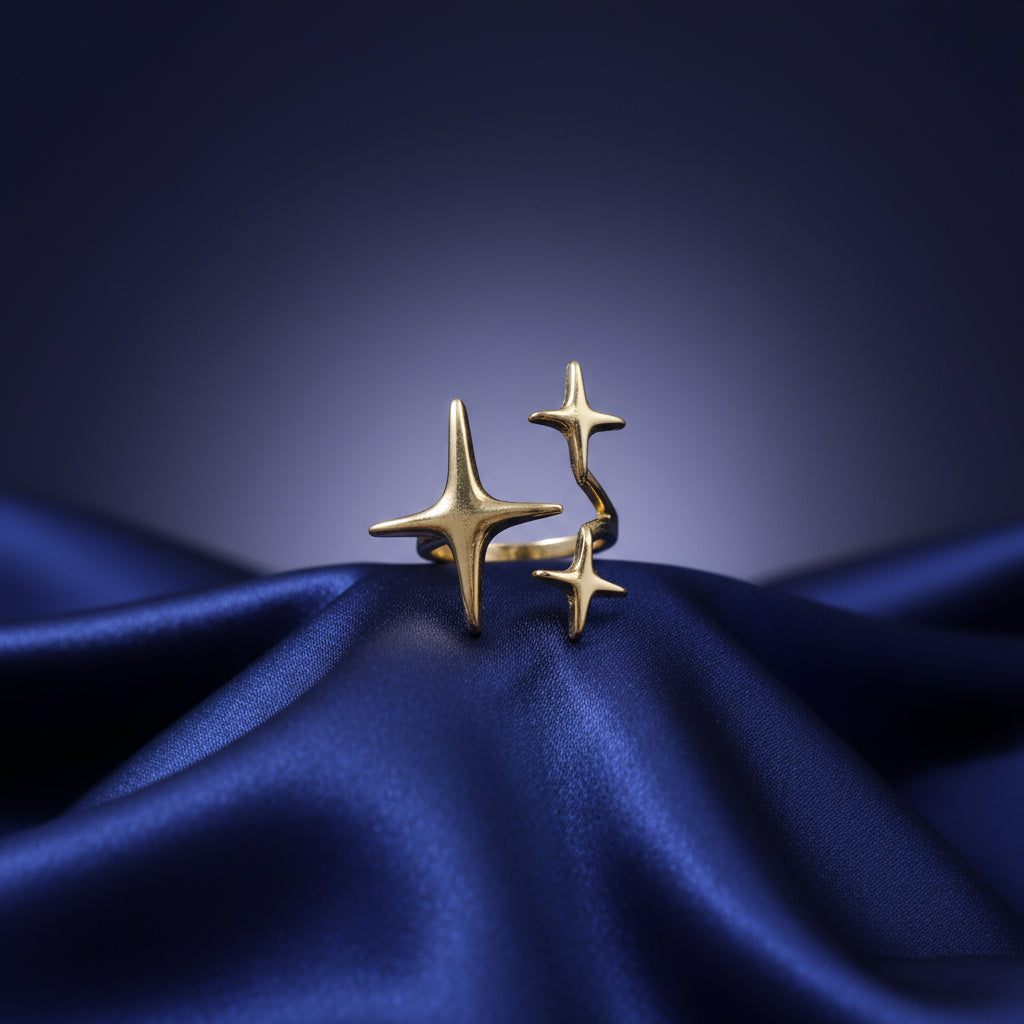 Starlight Wrap: 18K Adjustable Ring
