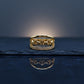 Linked Luxe: 18K CZ Adjustable Ring