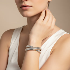 Silver Coil Couture Bracelet