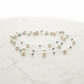 Silver Mist: Dual-Layer Pearl Long Necklace