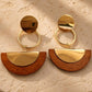 Aurelia  & Wood  Geometric Statement Earrings