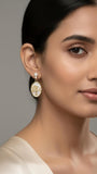 Golden Tree of Abundance Mother-of-Pearl Earrings