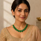 Green Onyx in Swarovski Pearl necklace