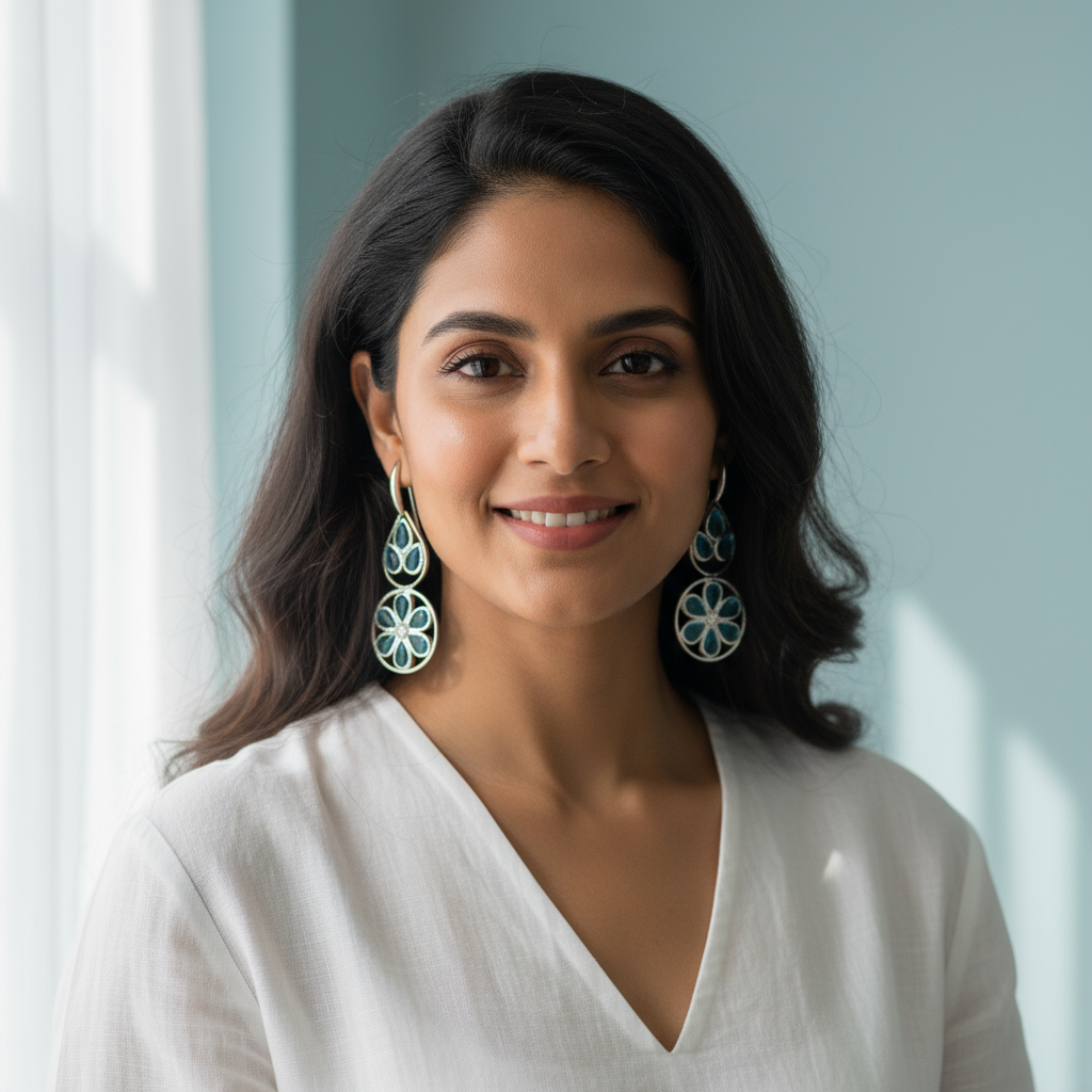 Ocean Bloom Drop Earrings