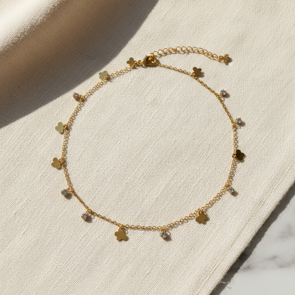 Clover Dainty Charm Necklace