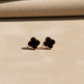 Noir Clover Mini Studs