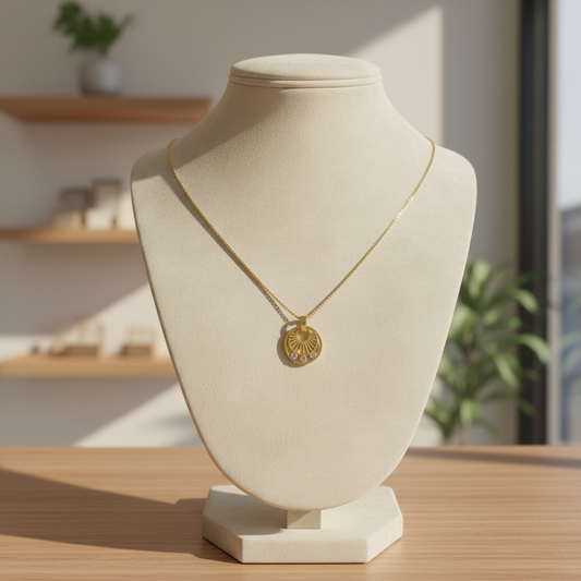 Sunburst Medallion Pendant Necklace