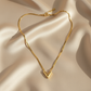 Golden Chevron V Necklace