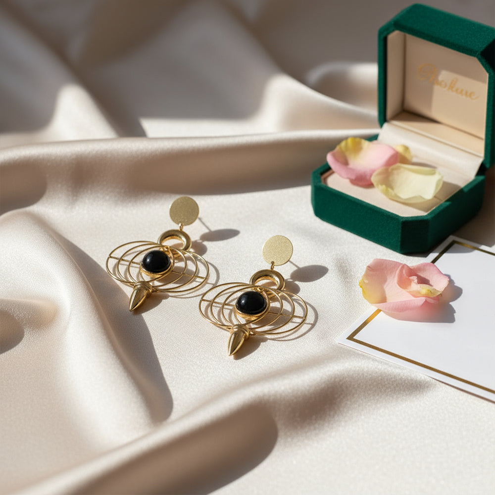 Golden Orbit Earrings