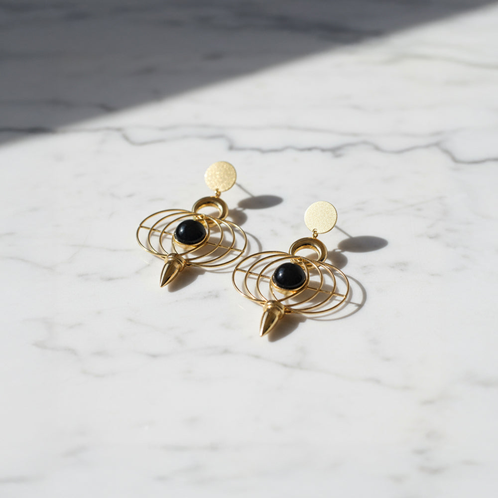 Golden Orbit Earrings