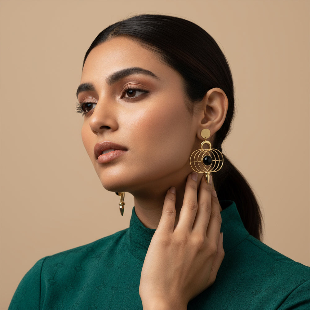Golden Orbit Earrings