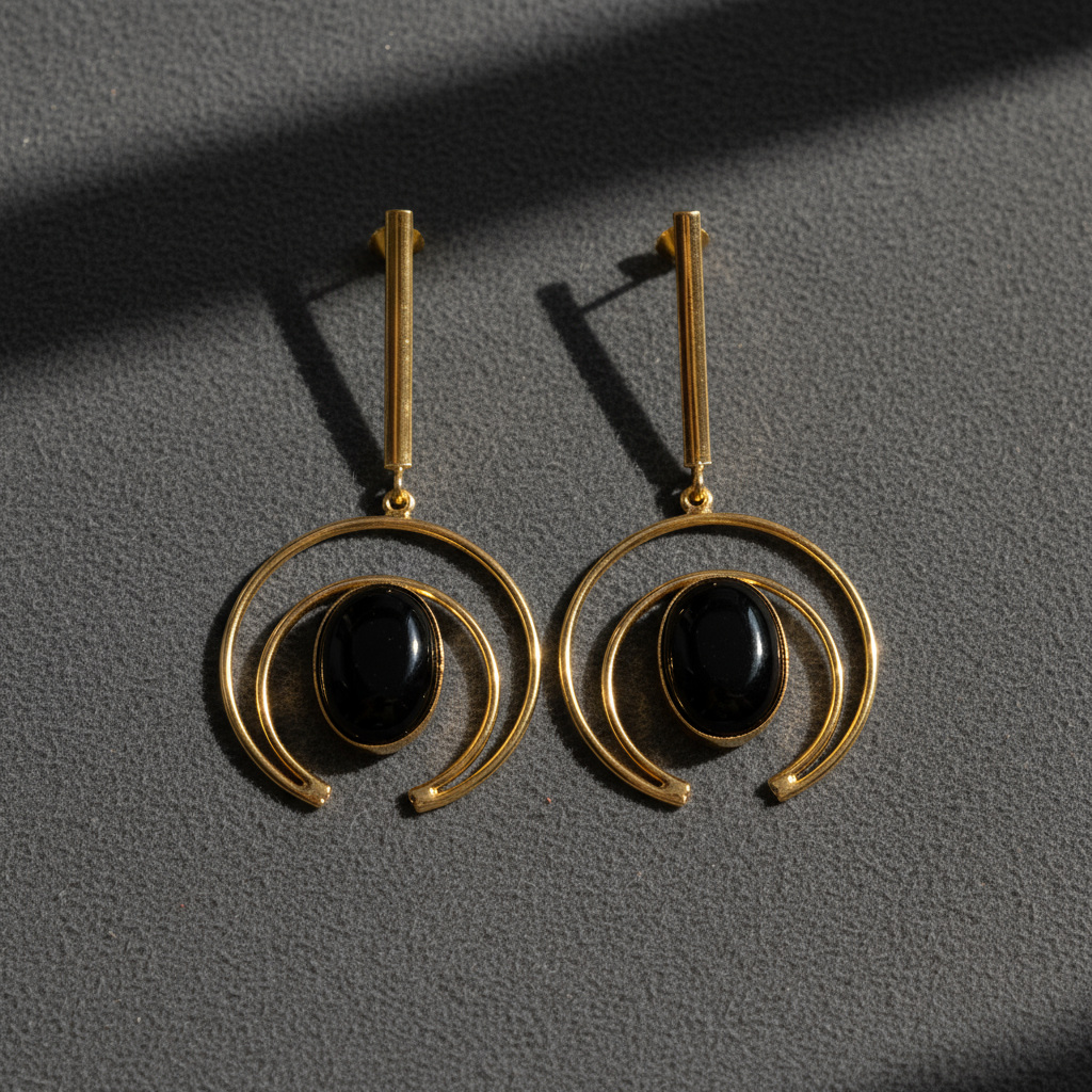 Aurelia Crescent Hoop Earrings