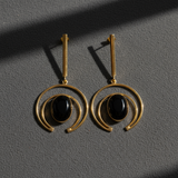 Aurelia Crescent Hoop Earrings