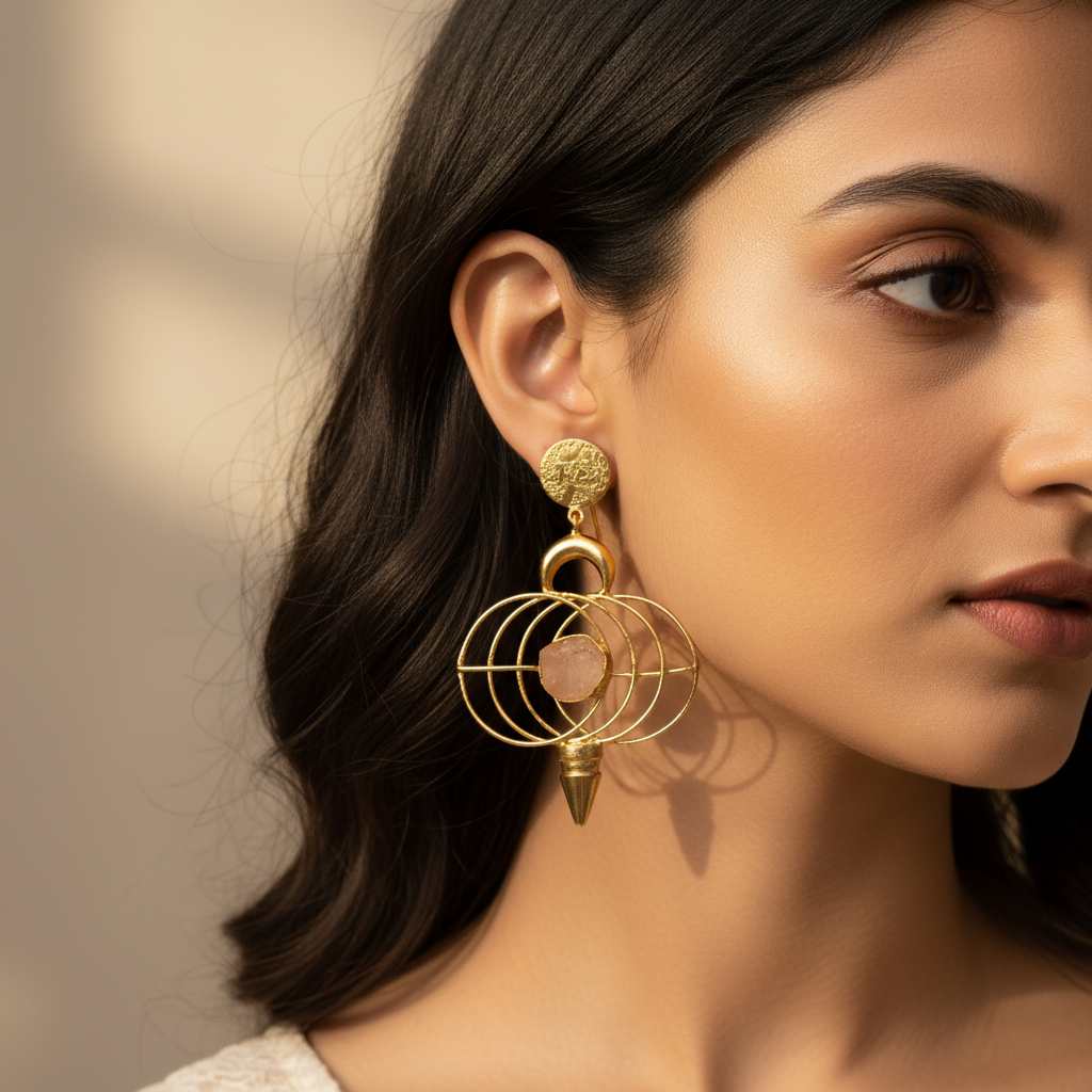 Golden Orbit Earrings