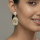 Golden Tree of Abundance Mother-of-Pearl Earrings