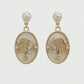 Golden Tree of Abundance Mother-of-Pearl Earrings