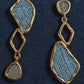 Denim Élan  Statement Earrings